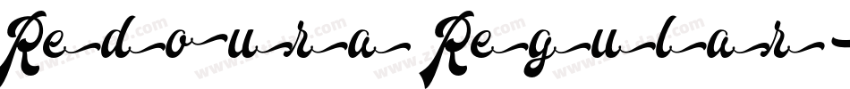 Redoura Regular字体转换